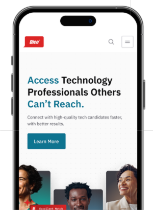 Preview of the app on a mobile device